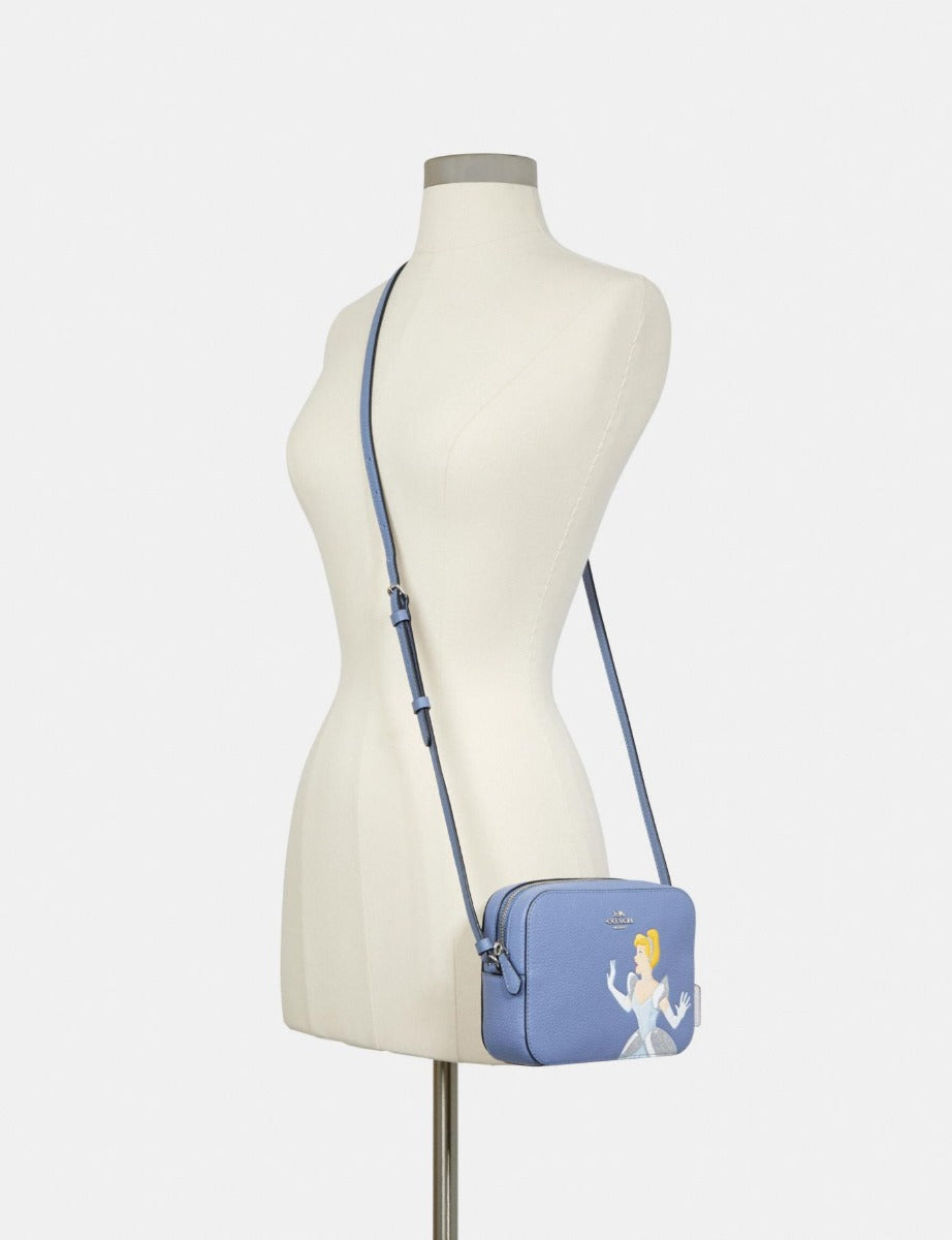 Coach C3406 Disney X Coach Mini Camera Bag With Cinderella Periwinkle Multi Coach C3406 Disney X Coach Mini Camera Bag With Cinderella Periwinkle Multi